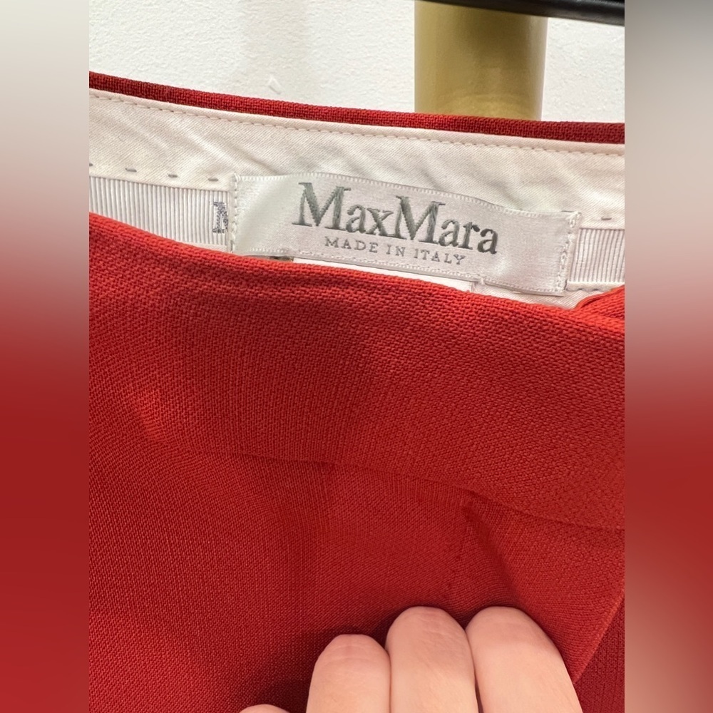 MaxMara Red Cropped Pants - Picture 2 of 7